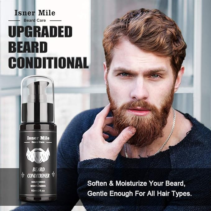 upgraded beard care kit for men beard growth grooming & trimming with beard shampoo wash