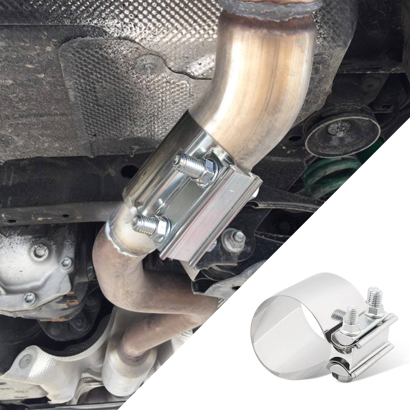 Universal Exhaust Pipe Clamp,Stainless Steel Hose Clamp Clamp Exhaust - View #7