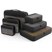 Packing Cubes Organizer Bags for Wardrobe or Suitcase Clothes Storage Bag for Home or Travel Compression Packing Cube 6…