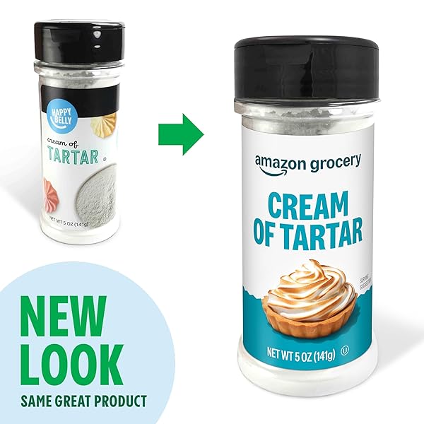 AMAZON GROCERY, CREAM OF TARTAR, 5 OZ