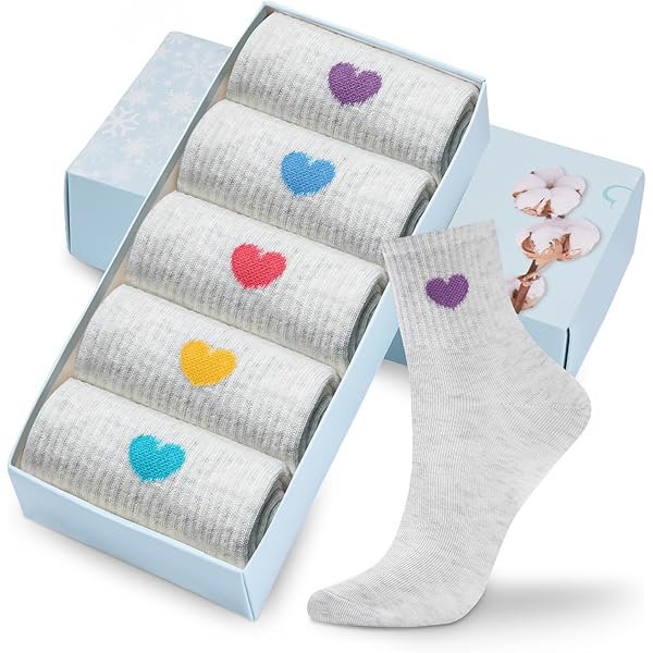 POIUYTR 5 Pairs Mens Cushion Cotton Crew/Ankle Socks Performance Work Athletic Running Socks Casual Breathable Socks For Men