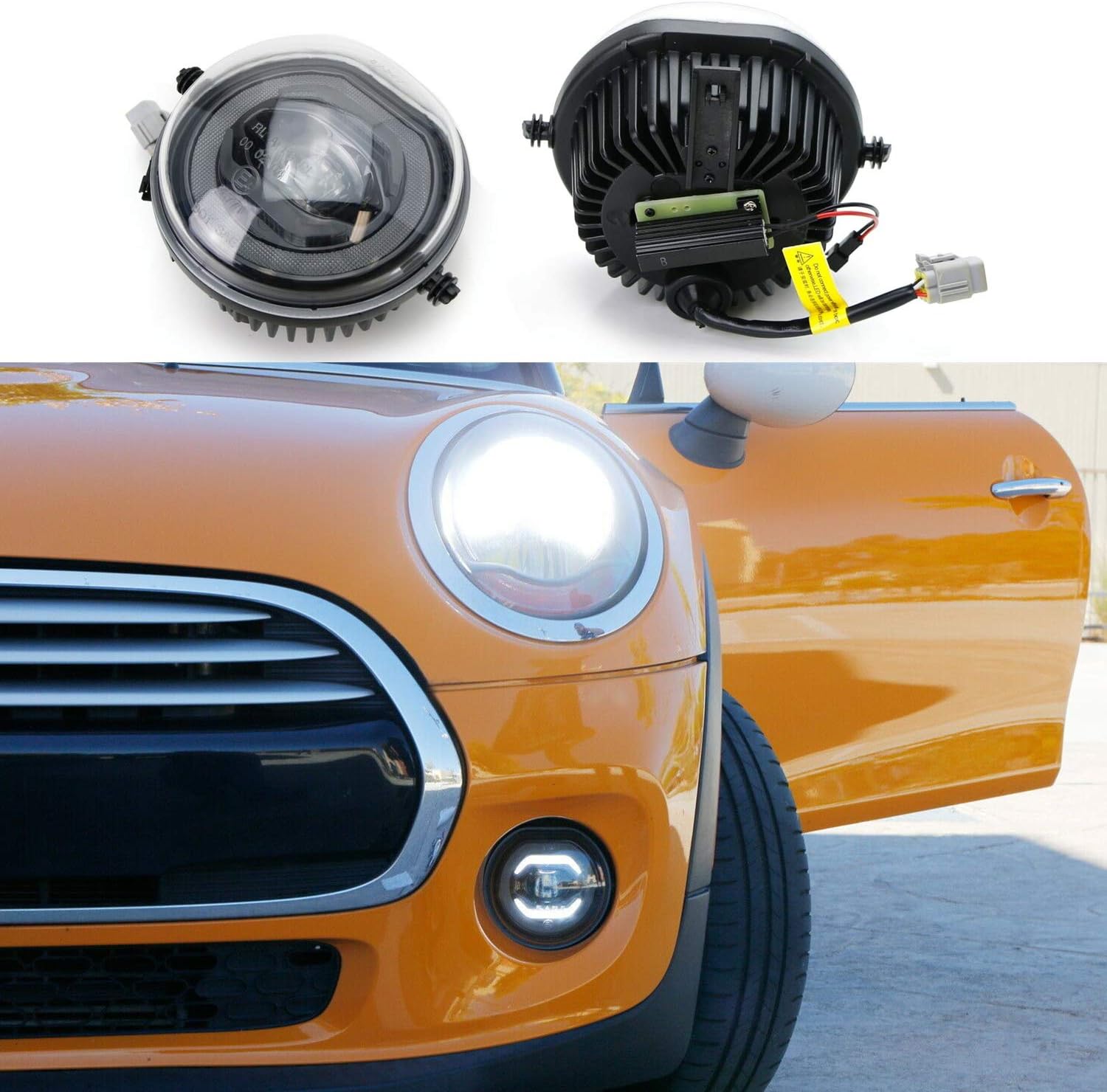 Led Daytime Running Fog Light Assy for Mini Cooper F54 F55 F56 F57 Halo Ring DRL eBay