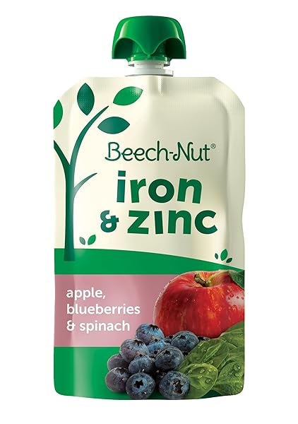 BEECH-NUT IRON & ZINC STAGE 4 APPLE, BLUEBERRIES...