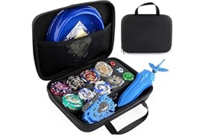 PWTAO Bey Battling Top Burst Blade Gyro Toy Battle Set 8 Spinning Top Burst Gyros 2 Launchers Combat Battling Game with Portable Storage Box Gift for Kids Children Boys Ages 6+