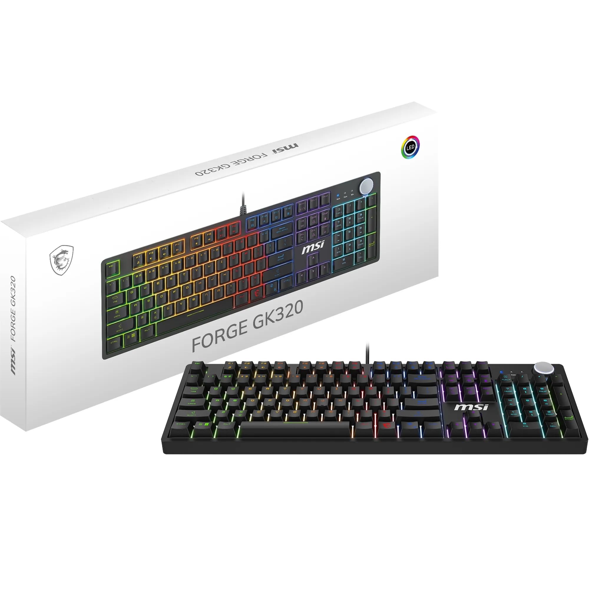 MSI FORGE GK320 Red Switch Mechanical Ke...