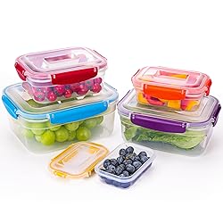 Moretoes 10pcs Food Storage Containers with Lids