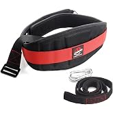 LSGCHAMA Heavy-Duty Belt for Belt Squats, Weight Training Rack Attachment, Squat Machine Accessory, Strength Training Equipment