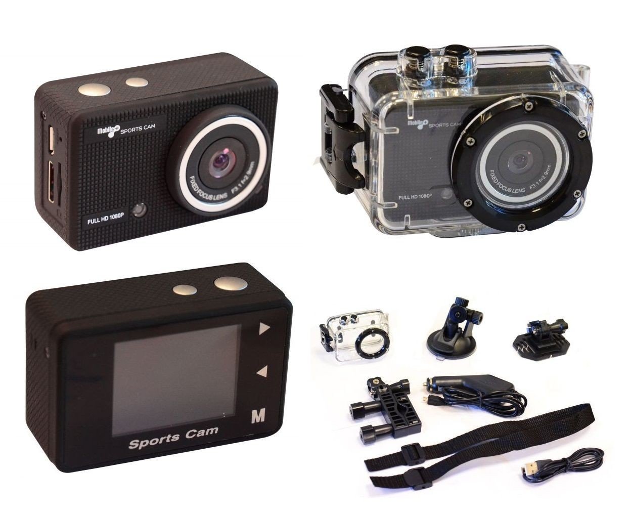 CAMARA DEPORTIVA SUMERGIBLE MINI WIFI FULL HD 1080p en Rebaja ...