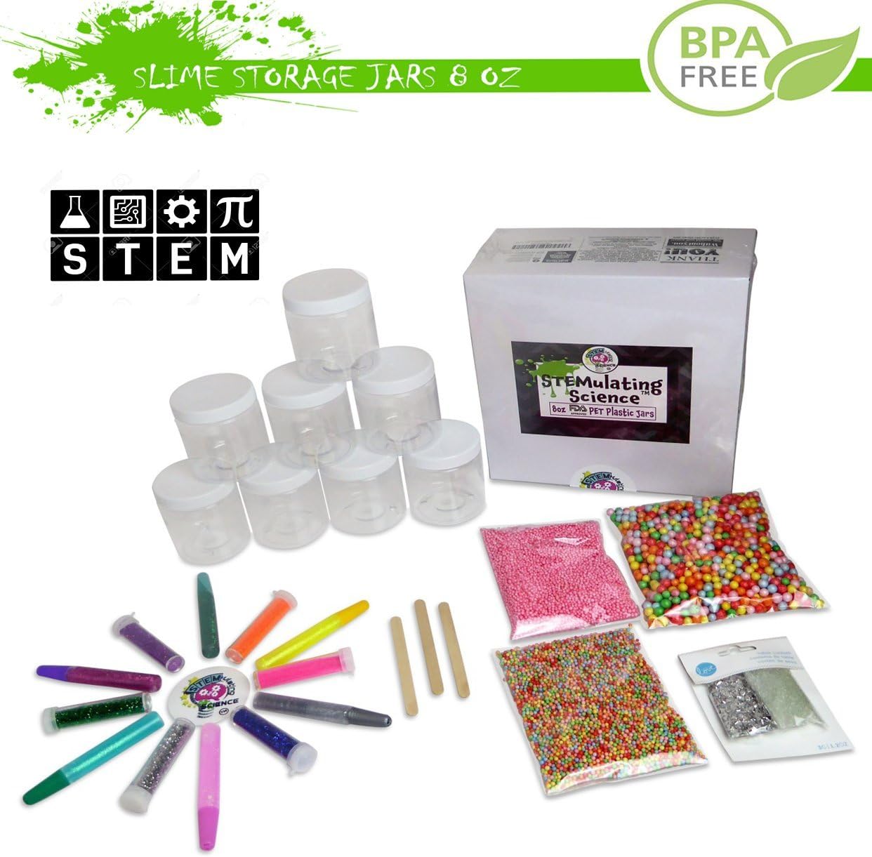Paquete de 30 tarros de almacenamiento Slime de 236 ml ...