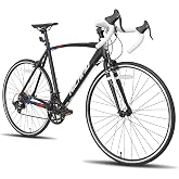 HILAND 700C Road Bike, Aluminum Racing Bike for Men Women Adult | Lightweight frame, Dual caliper brakes, 14-Speed drivetrain, 49/53/57cm frame, 85% Pre-assembled