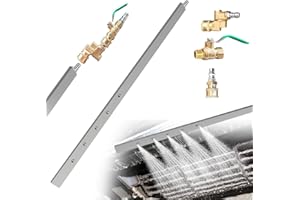 NERXERX 40'' radiator cleaning wand,portable radiator cleaner wand - 4500 PSI Pressure Washer Tool,with 1/4''Quick Coupler,Dual Water & Air Blow Gun Adapter for Trucks,RVs,Heavy Equipment Pressure Washer