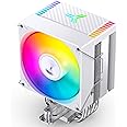 Jonsbo CR1400 EVO ARGB White CPU Cooler, ARGB Mute Series Air Cooling, 92mm Fan, 4 Copper Heat Pipes, 3.62" L x 2.75" W x 5.1" H, 38.2 CFM, 33dBA, 2.28W, Intel LGA1700/1200/115X, AMD AM4/AM5