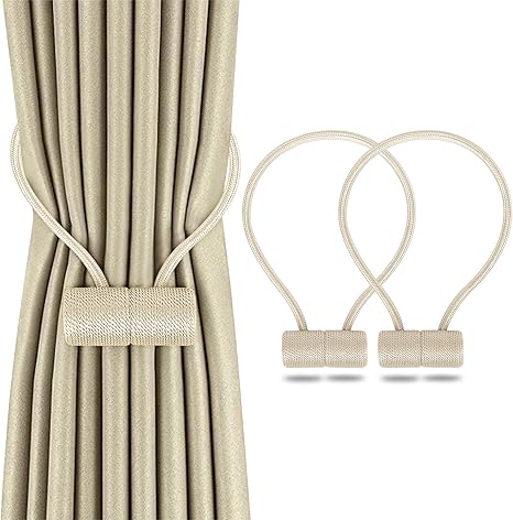paquete de 2 alzapanos magneticos para cortinas los mas convenientes alzapanos para cortina soporte decorativo para sujetar cuerdas para sujetar