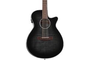 Ibanez AEG70 Acoustic-Electric Guitar - Transparent Charcoal Burst High Gloss