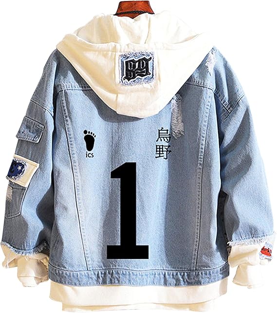 Amazon ハイキュー ジャケット ジージャン パーカー セーター 長袖 フード付き 烏野高校排球部 カジュアル 人気アニメ レディース メンズ 大人 男女兼用 春秋冬用 おしゃれ トレーナー パーカー 通販