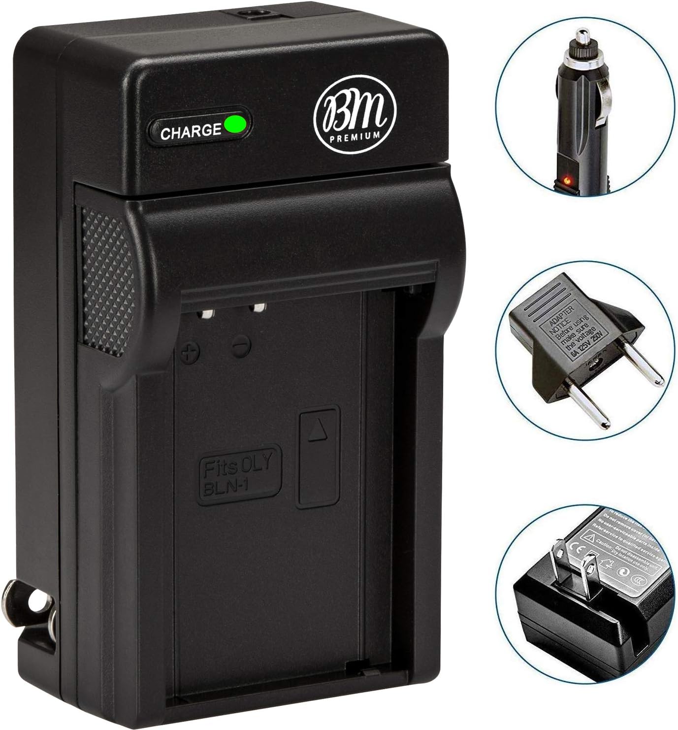 Amazon Com Bm Premium Bln1 Battery Charger For Olympus Pen F Om D E M1 Om D E M5 Om D E M5 Mark Ii Om D E P5 Digital Slr Camera Home Audio Theater