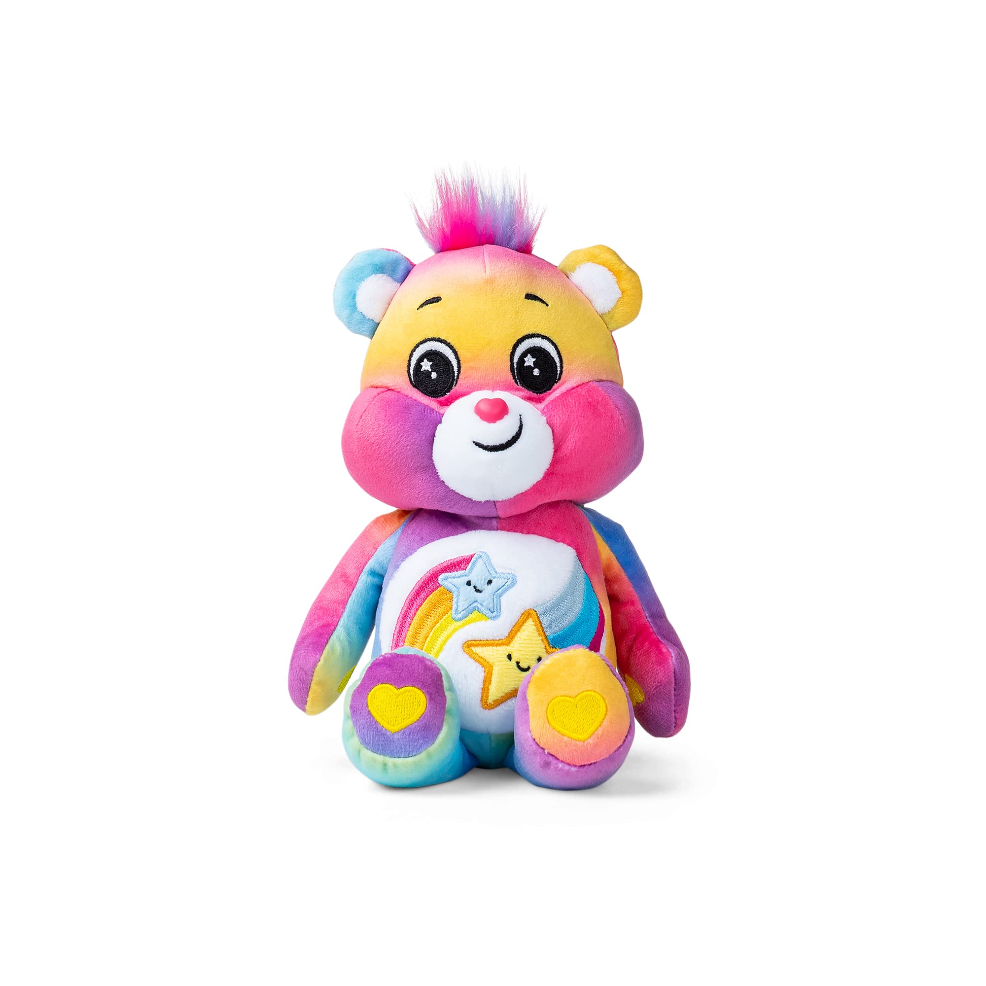 Basic Fun Care Bears Dare to Care Bear 22cm Bean Plush – Soft Collectible Teddy Bear – Small Cuddly Toy for Girls & Boys Aged 4+ – Cute Plush Gift for Kids