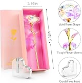 Beferr Galaxy Forever Rose Gift for Mum Rainbow LED Heart Base view 2
