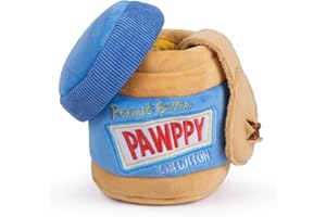 CHEWFFON Interactive Dog Enrichment Toy, Cute Crinkle&Snuffle Puppy Toys, Hide & Seek Puzzles, Peanut Butter Jar Toys for Brain Stimulation, for All Dog Sizes