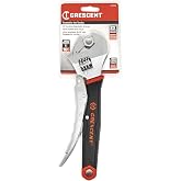 Crescent 10" Locking Adjustable Dual Material Wrench | ACL10VS | Mechanic and Plumbing Hand Tool, Wrench Pliers for Garage and Home Improvement