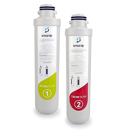 smardy 2 en1 Filtro de Repuesto Set para Equipo de Ósmosis Inversa ...