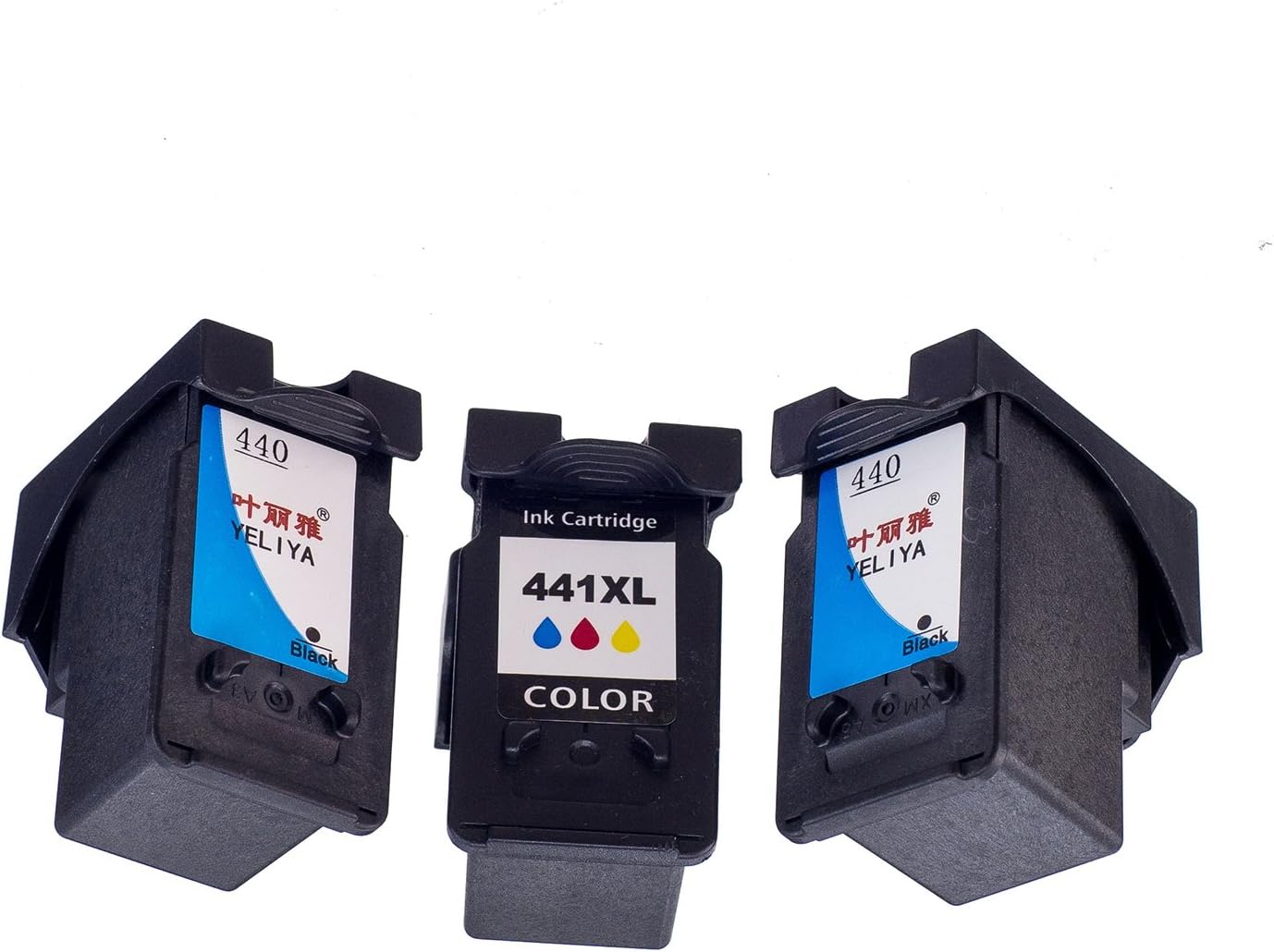 Komada 3xHigh Quality and Large Capacity Compatible Ink Cartridges Replacement for Canon PG440XL CL441XL (2BK+1CL) Ink Cartridges with Latest Chips Compatible with Pixma Mg3540 Mg3140 Mg2140 Mg4140 Mg4240 Mg2240 Mg3240 Printer.