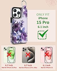 Lotadilo for iPhone 15 Pro Wallet Case with Card