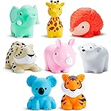 Munchkin Wild Animal Bath Toy Squirts, 8 Pack