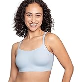 Floatley to The T Shirt Wireless Scoop Neck Adjustable Strap Lightly Lined Bra for Women Soft Silky Comfort Removable Pads