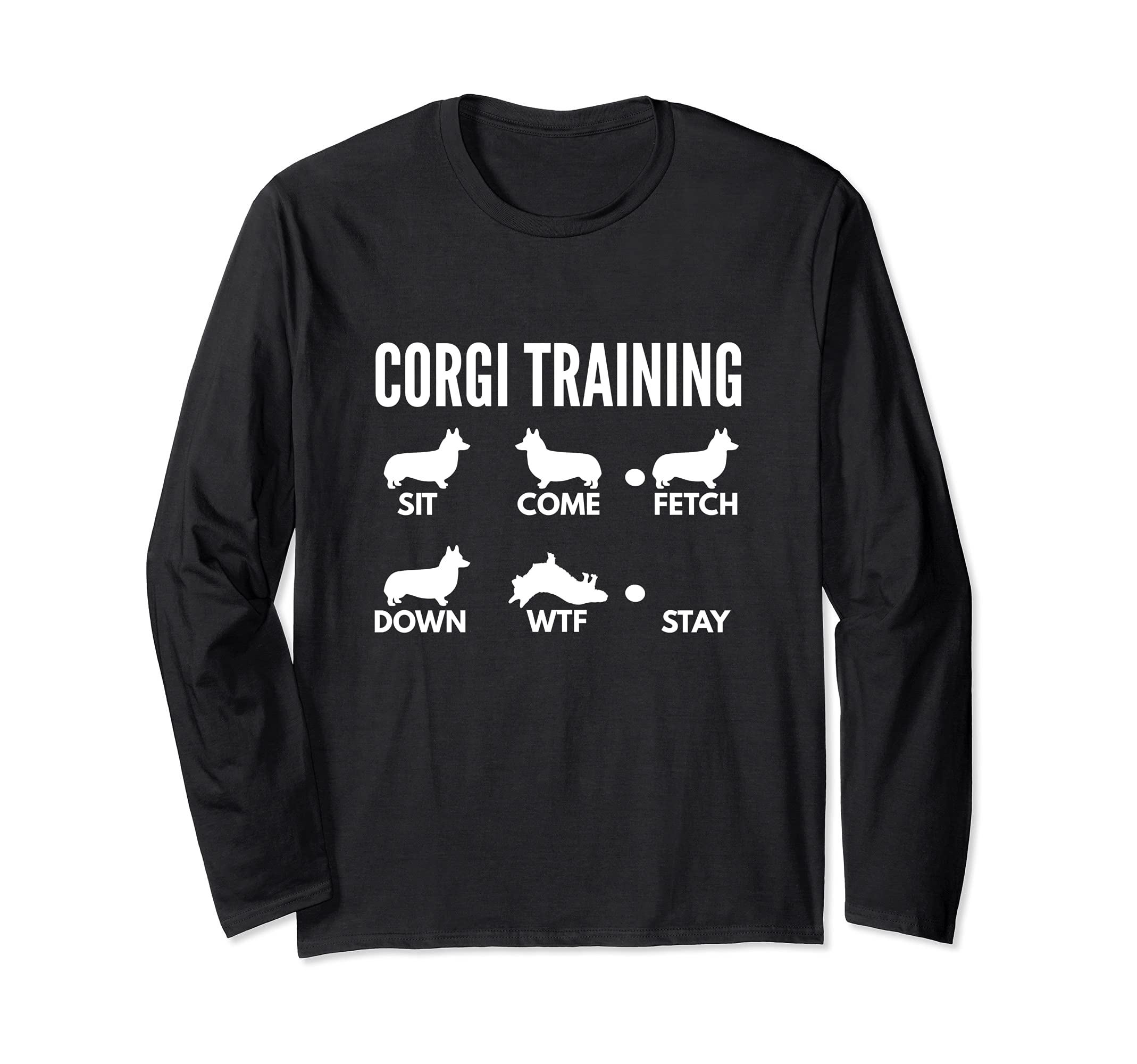 Corgi Training - Cardigan Welsh Corgi Tricks Long Sleeve T-Shirt
