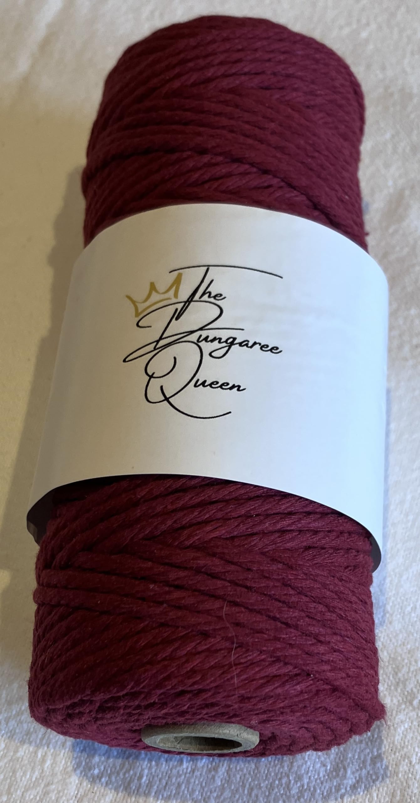 Dungaree Queen 3mm x 100m Macrame Cord, Dream Catchers, Wall Hanging. 100% cotton, soft, strong and durable. The cord is available in a variety of colours. (Wine Red)