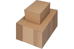 Schliersee 10x7x5 Shipping Boxes Set of 40, Brown Kraft Corrugated Cardboard Boxes Mailers for Packaging, Big Moving Box(25.4