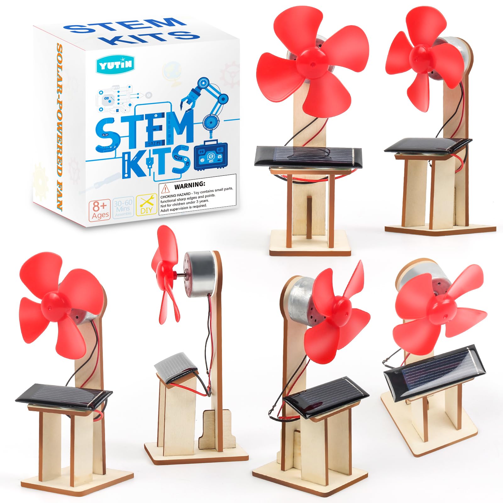 Photo 1 of **only 3 pack**6 Pack STEM Science Kits for Kids Age 8-12, Solar Powered Fan 8-10, STEM Building Toys for Boys Girls Classroom Gifts, Electronic Motor Assembly Solar Kit, DIY Crafts Engineering Experiments