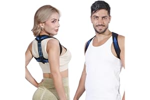 sundpik Posture Corrector for Women and Men, Adjustable Upper Back Brace, Spine Support Straightener, Neck, Shoulder, Back and Lumbar Pain Relief, Comfortable & Breathable