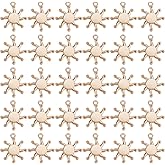 SUNNYCLUE 1 Box 100Pcs Gold Sun Charms Celestial Charms Bulk Small Alloy Metal Sunburst Round Antique Sunflower Sunshine Charms for Jewelry Making Charms Crafts Necklaces Bracelets DIY Supplies Women