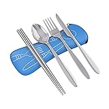 Roaming Cooking Reusable Travel Utensils with Case
