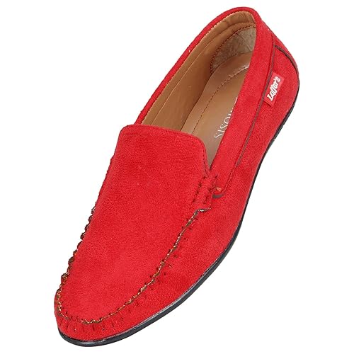 full red colour shoes