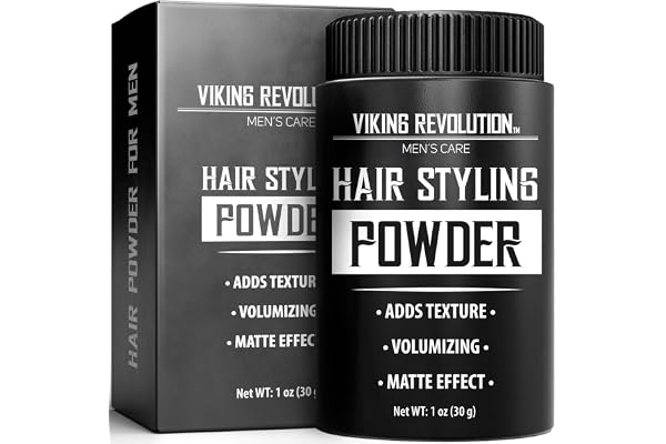 Viking Revolution - Hair Powder - Hair Styling Powder Men - Texture Powder - Easy to Apply Styling Powder - Mattifying and Vo