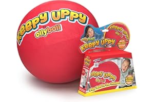Ollyball Keepy Uppy – Patented Indoor Play Ball & Kickball for Kids | Soft Safe Re-Inflatable Olly Ball for Active Indoor Fun, Games & Activities Indoor Ball, Keepy Uppy Game for Families