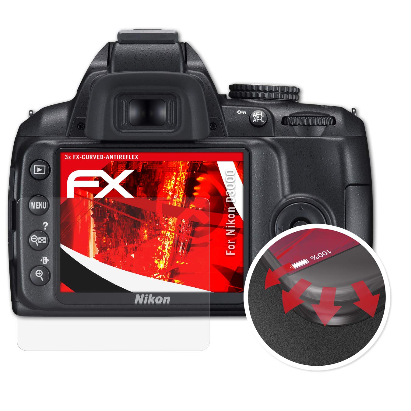 atFoliX Anti-Choque Lámina Protectora de Pantalla Compatible con ...