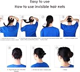 Prasacco 20x Brown Nylon Hair Nets 20" Invisible Mesh Elastic Edge for Buns view 4