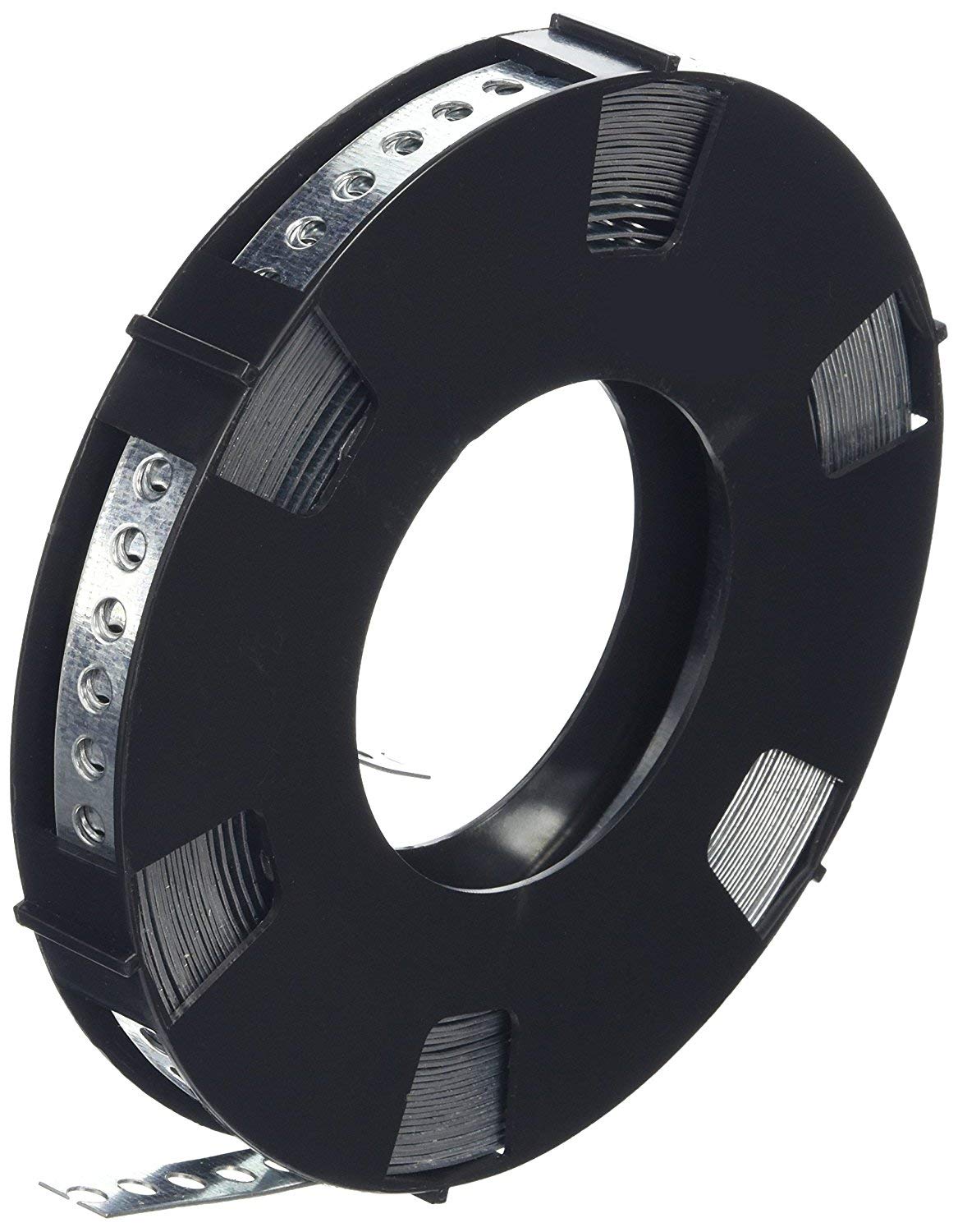 Don Quichotte Perforated Tape 12 mm Galvanised 10 Metres on a Roll in Plastic Box, 1 Piece, 900927