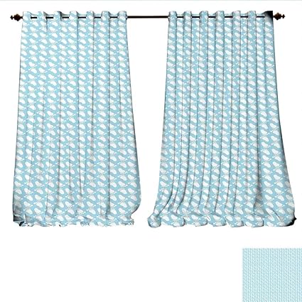 Williamsdecor Window Curtain Fabric Diagonal Footprint Pattern