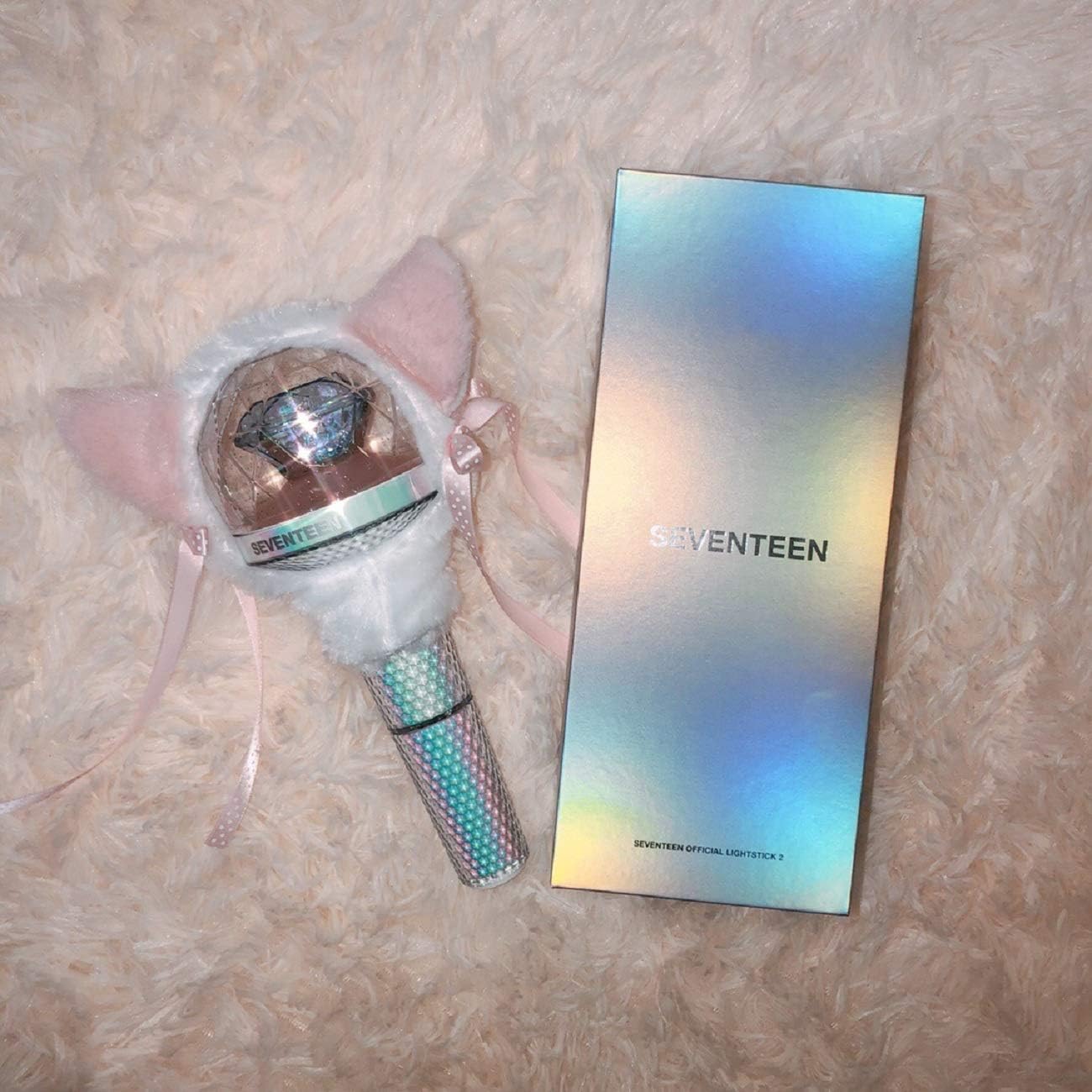 Seventeen Light Stick Ver.2 with Bluetooth Seventeen Concert Lightstick Seventeen Battery Operated Concert Lamp (Ver.2 with Cover)