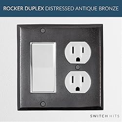 Switch Hits Distressed Antique Bronze Outlet Wall