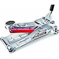 Power Zone 680061 3-Ton Aluminum Hydraulic Racing Jack, Lift Range: 3-3/4” to 19-5/16”,Silver,680061-A