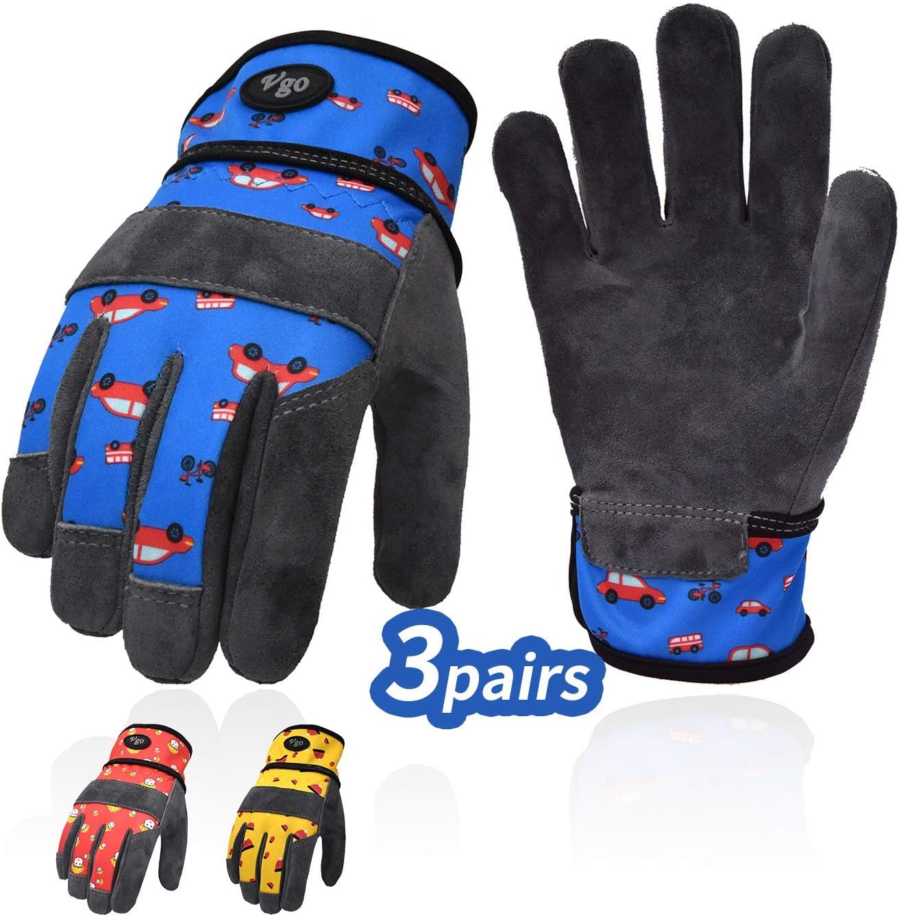 Safety Work Gloves Business Industry Science Outdoor Playing Gloves Size Kid Xs Blue Kid Mf3561 Vgo 1 Pair Age 3 4 Kids Gardening Gloves And Work Gloves