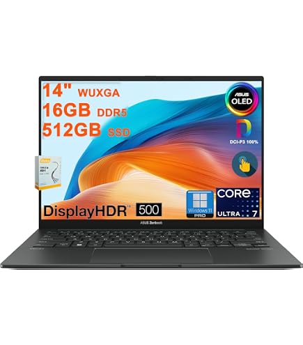 Amazon.com: ASUS Zenbook 14 OLED Laptop 2025 14” WUXGA 1920 x 1200