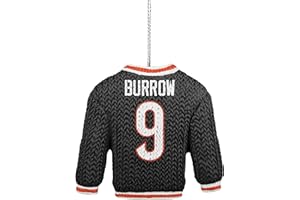 FOCO - NFL Football Holiday Sweater Resin Xmas Christmas Tree Hanging Ornament (Cincinnati Bengals - Joe Burrow)