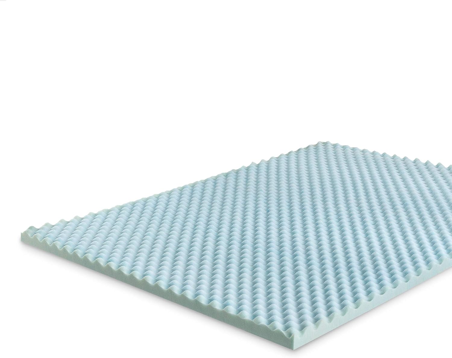 Zinus 2 Inch Swirl Gel Memory Foam Convoluted Mattress Topper / Cooling, Airflow Design / CertiPUR-US Certified, Twin: Home & Kitchen